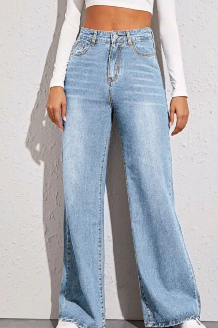 Women's Classic High-Rise Wide Leg Jeans