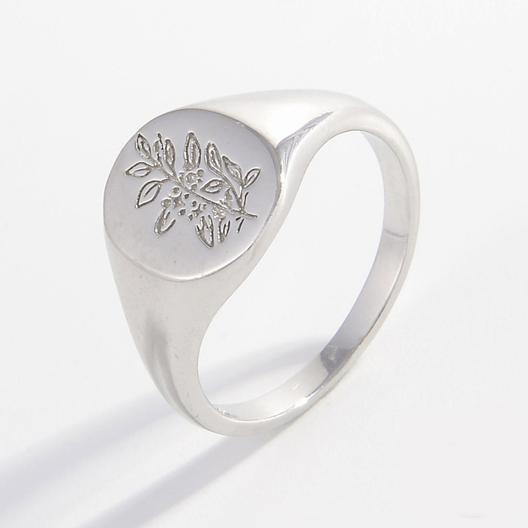 Women's Sterling Silver Signet Rings