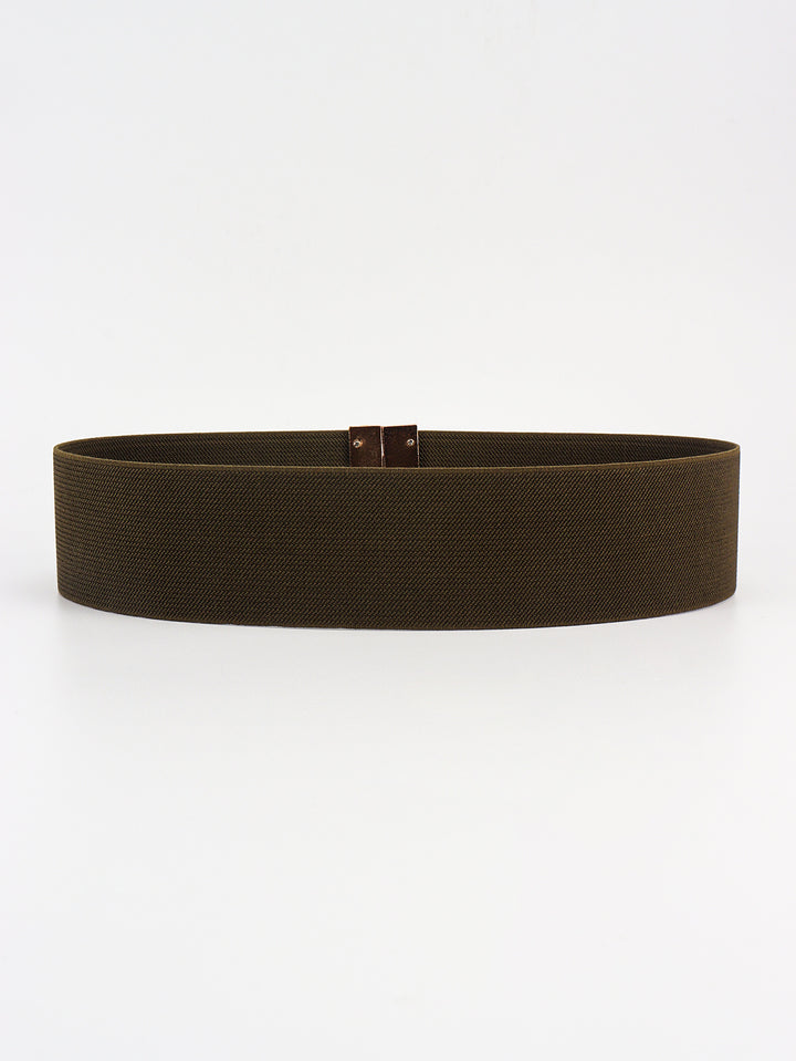 Alloy Buckle Elastic Belt