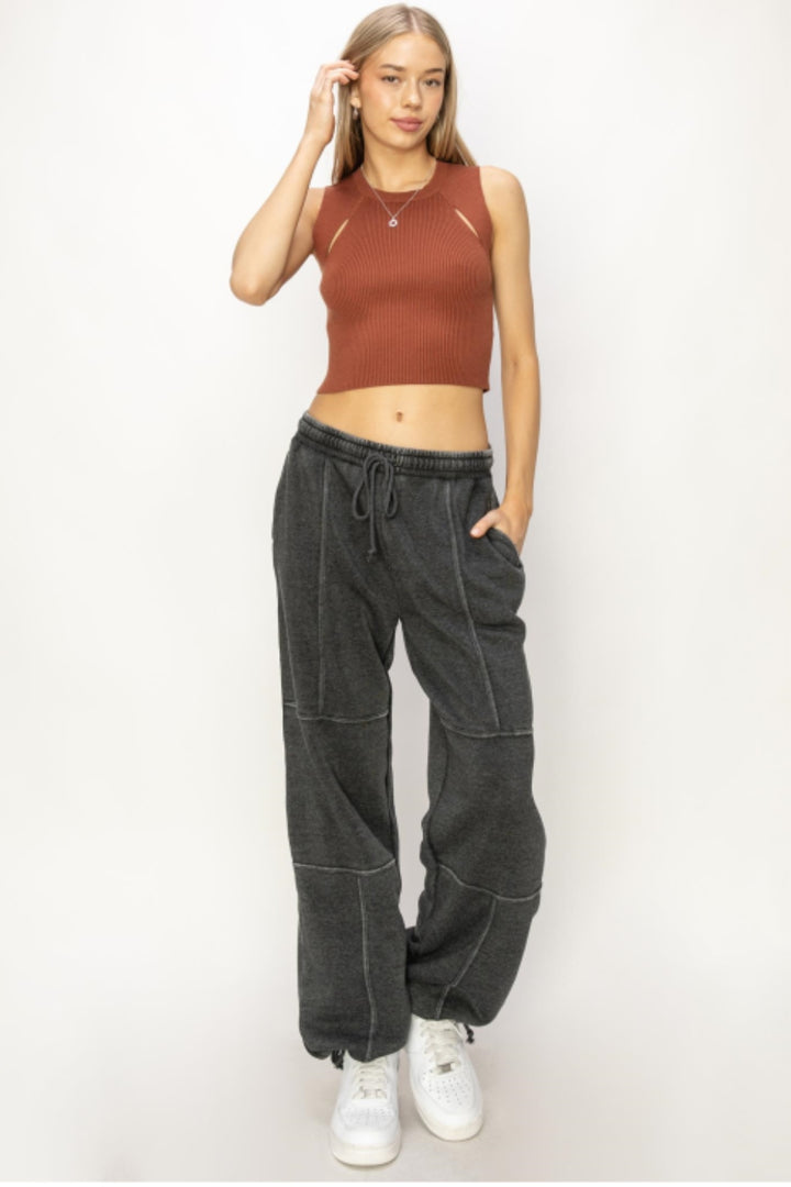 Women's Stitched Drawstring Sweatpants