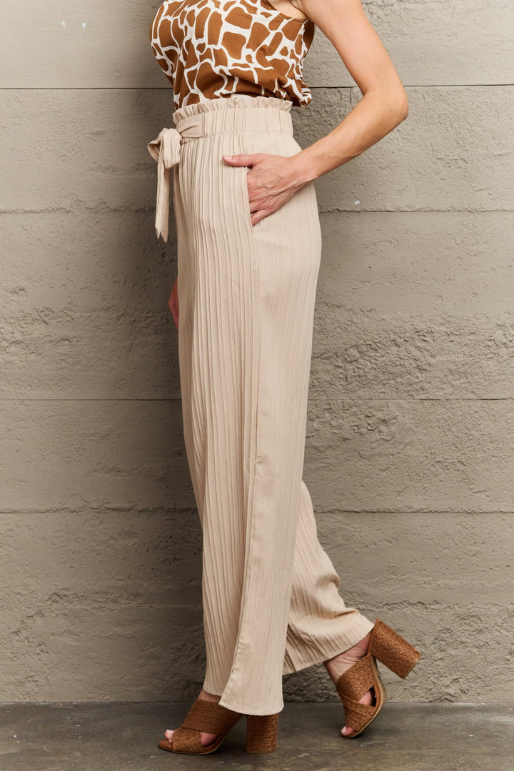 Women's Tie Waist Long Pants