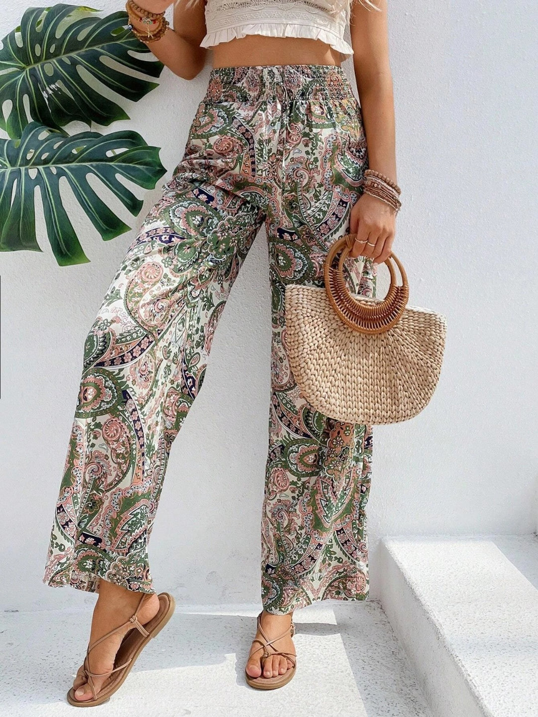 Women's Floral Print Palazzo Pants