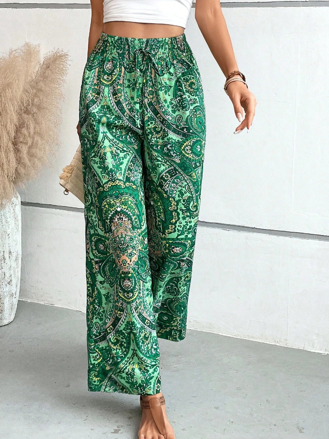 Women's Floral Print Palazzo Pants