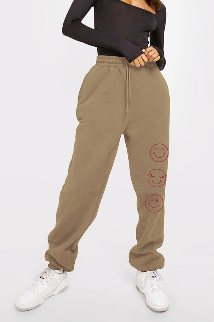 Women's Fun Emoji Print Lounge Pants