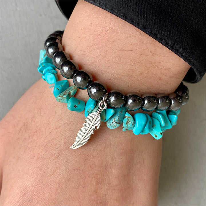 Women's Turquoise Beaded Bracelet