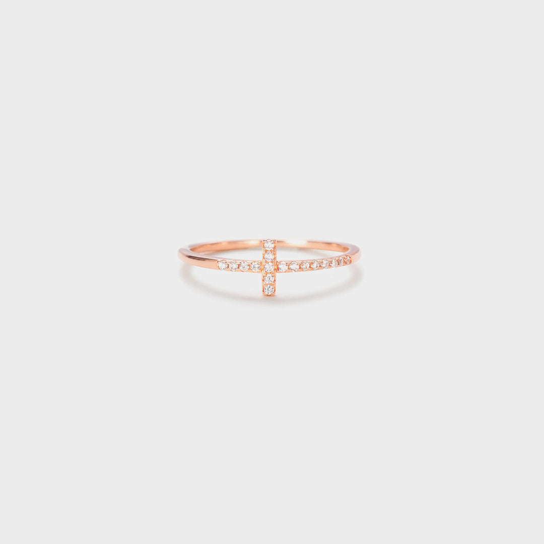 Women's Zircon Inlaid Sterling Silver Rings