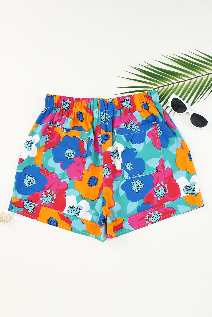 "Women's Vibrant Drawstring High Waist Shorts"