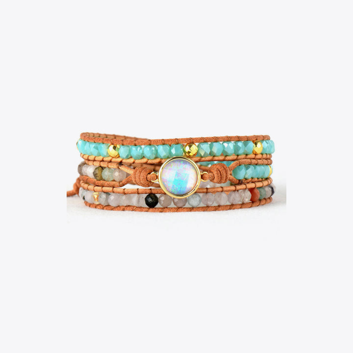 Women's Opal Beaded Layered Bracelet