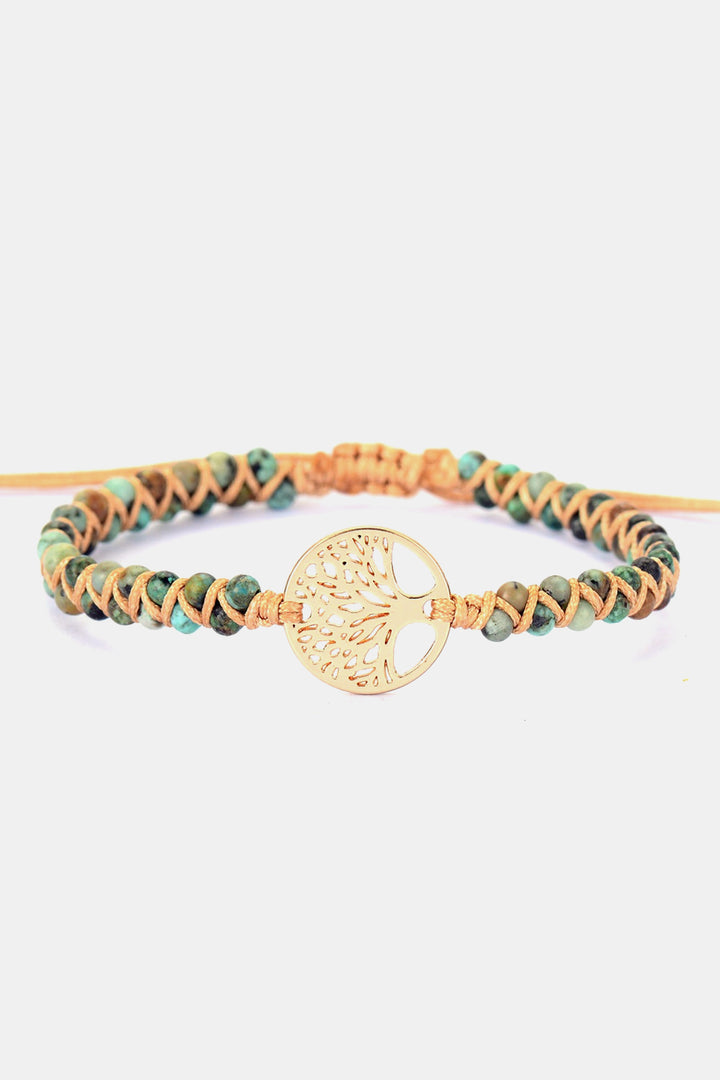 Women's Tree of Life Beaded Copper Bracelet