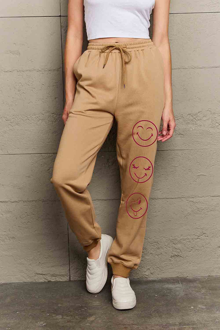 Women's Fun Emoji Print Lounge Pants