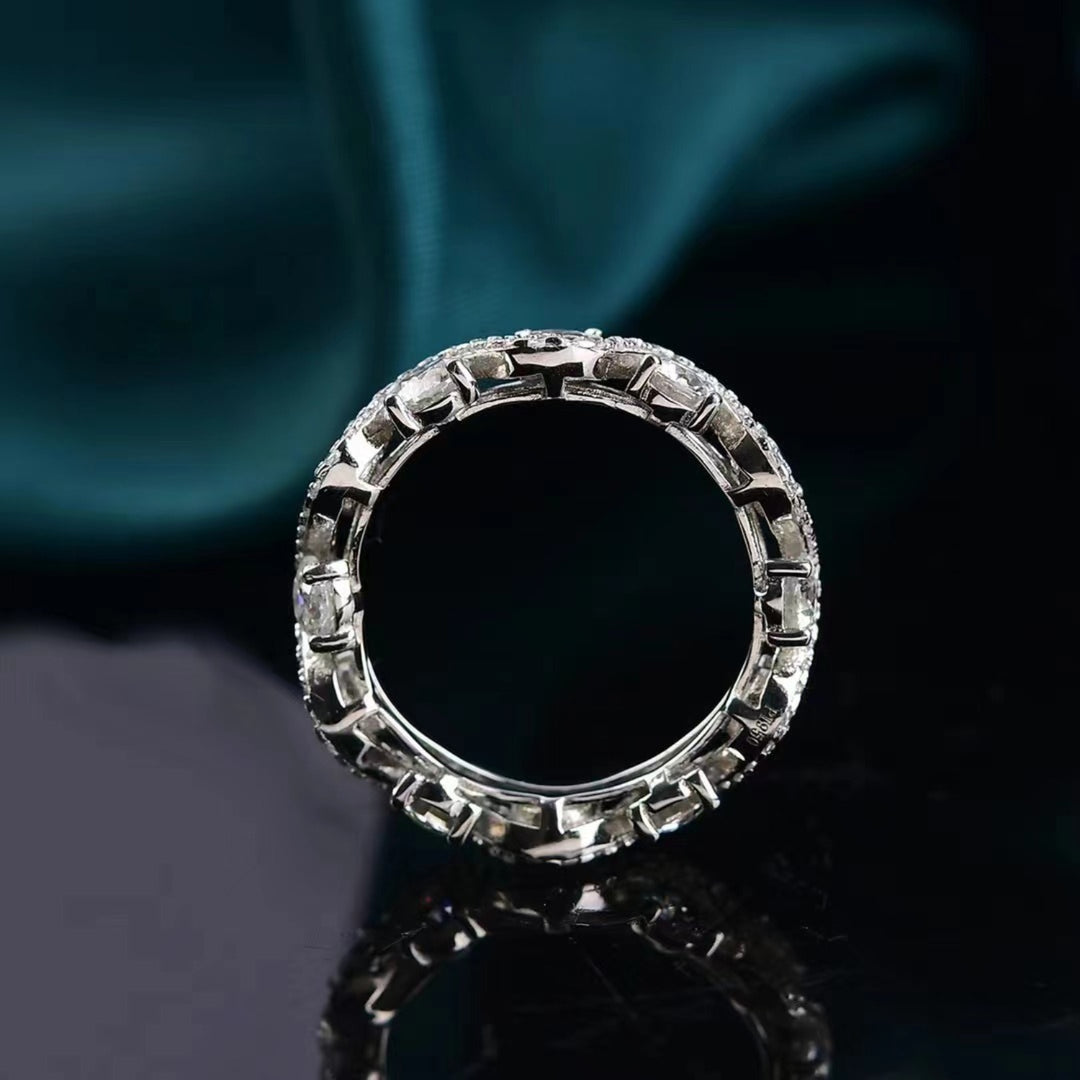 Women's Moissanite Sterling Silver Rings