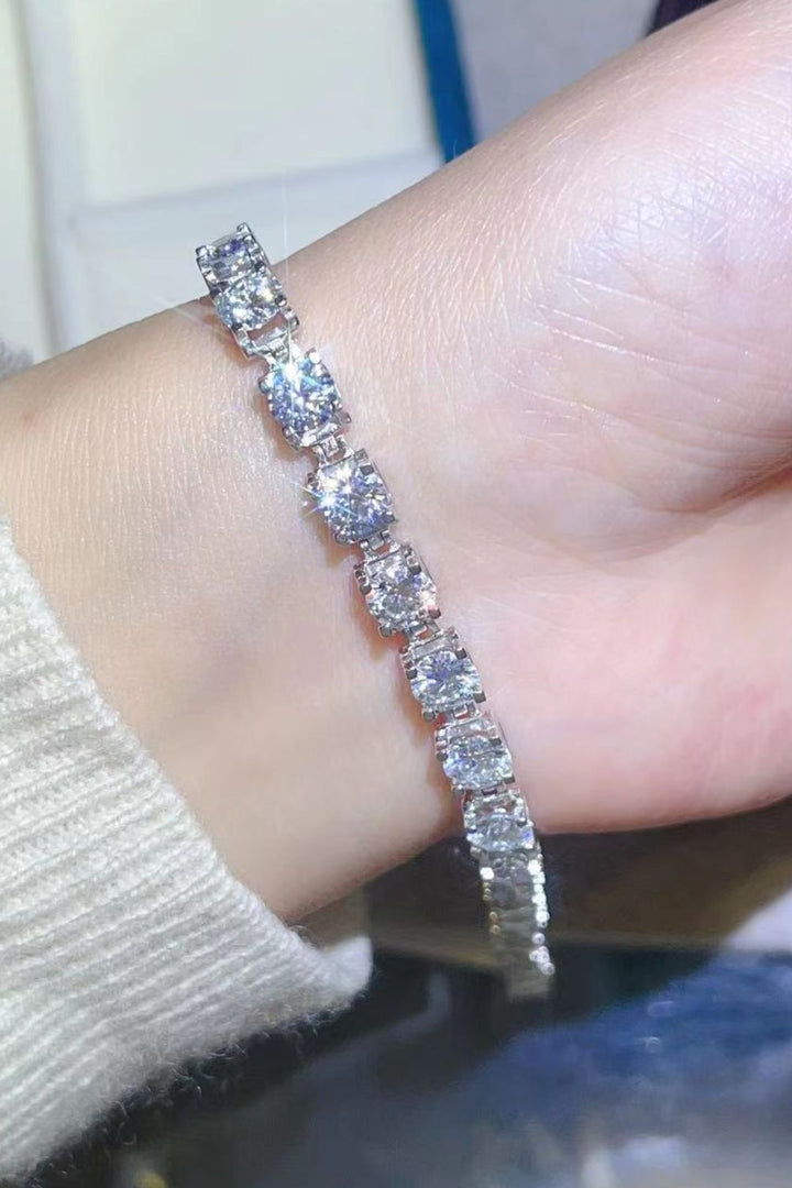 Women's Elegant 10 Carat Moissanite Bracelet