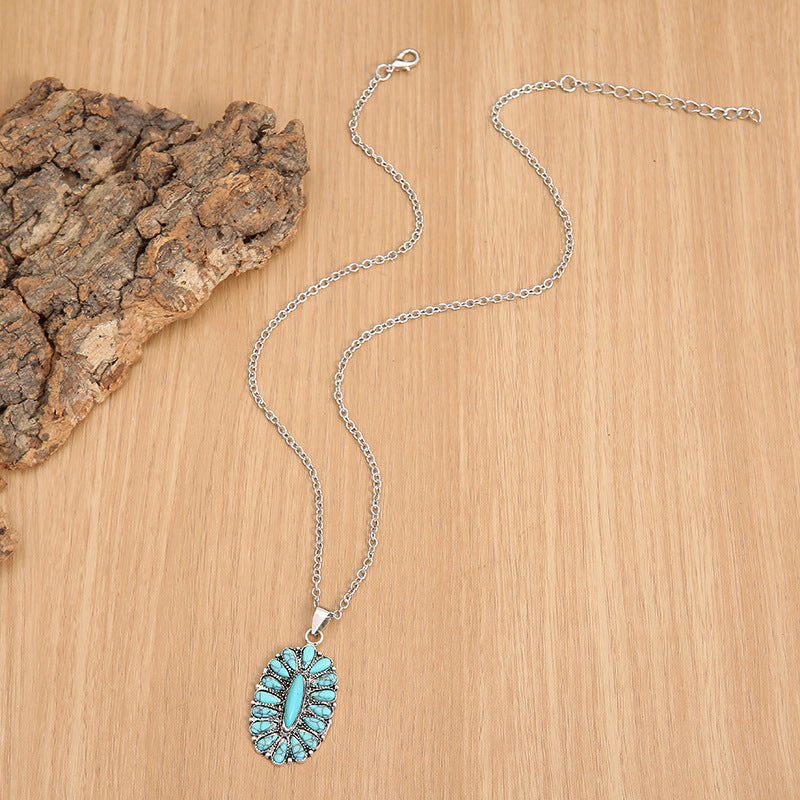 Women's Turquoise Pendant Necklace