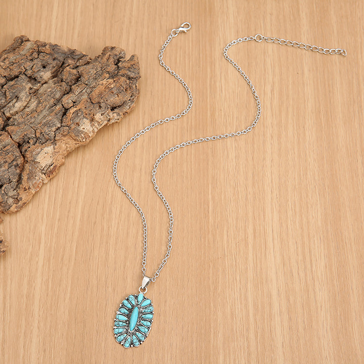 Women's Turquoise Pendant Necklace