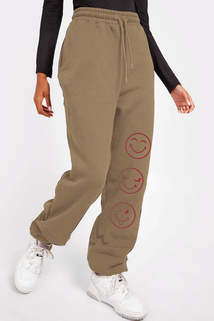 Women's Fun Emoji Print Lounge Pants