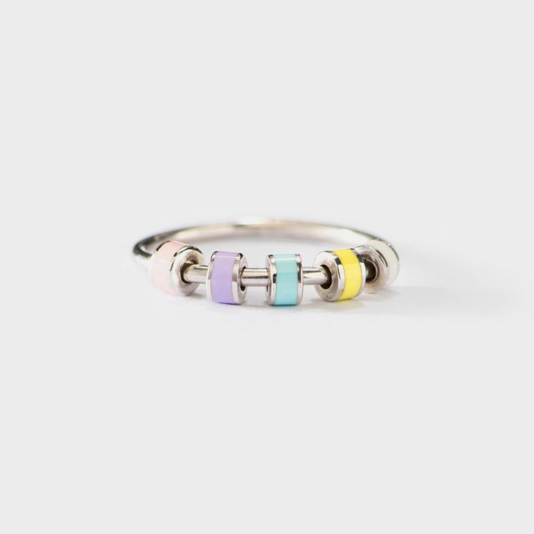 Women's Sterling Silver Oil Drip Rings