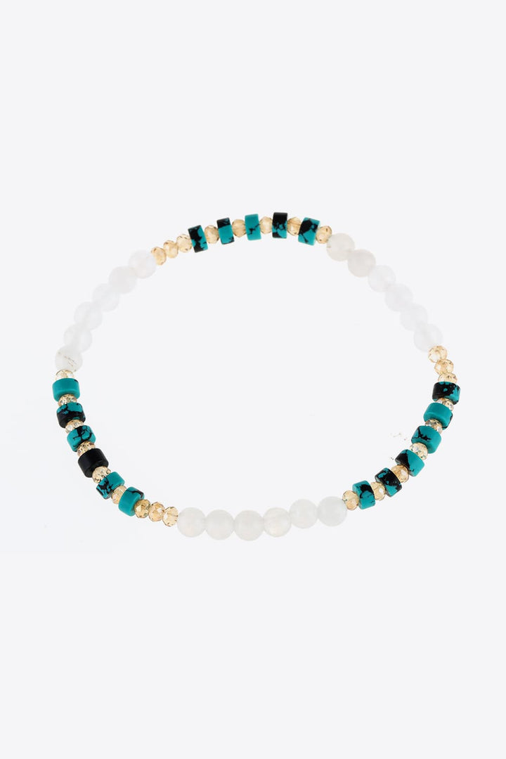 Women's Crystal and Natural Stone Bracelet