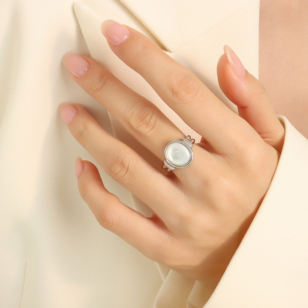 Women's White Sea Shell Rings