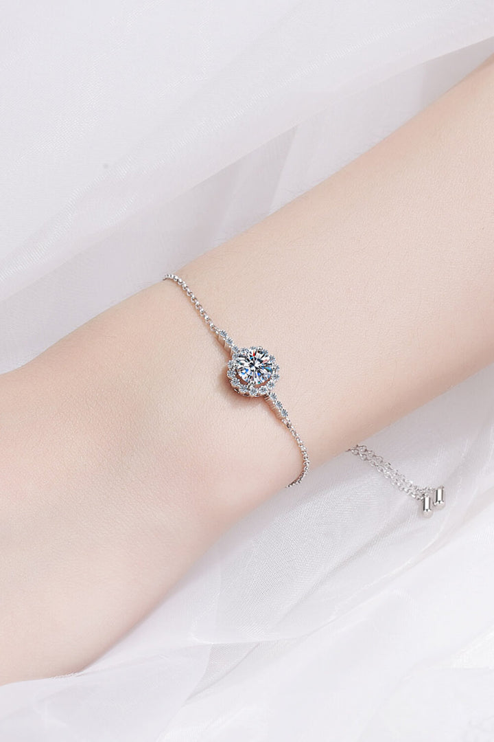 Women's Sparkling 1 Carat Moissanite Bracelet