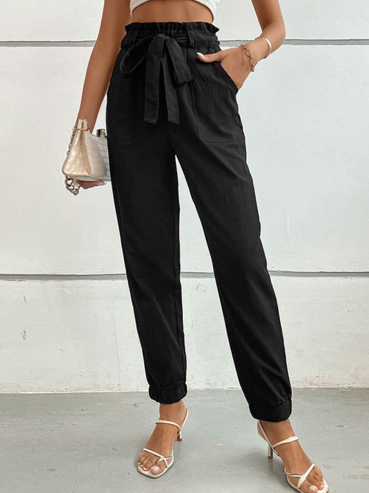 Women's Tie Front Long Pants