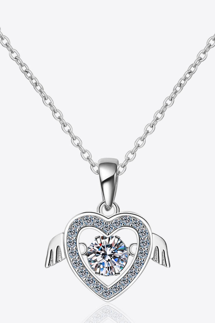 Women's Elegant Moissanite Sterling Silver Necklace