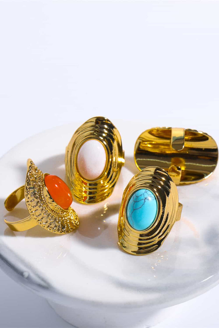 Women's Natural Stone Rings