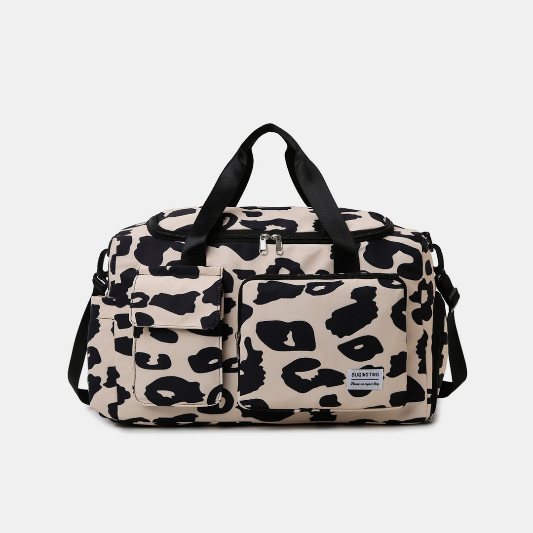 Oxford Cloth Animal Print Travel Bag