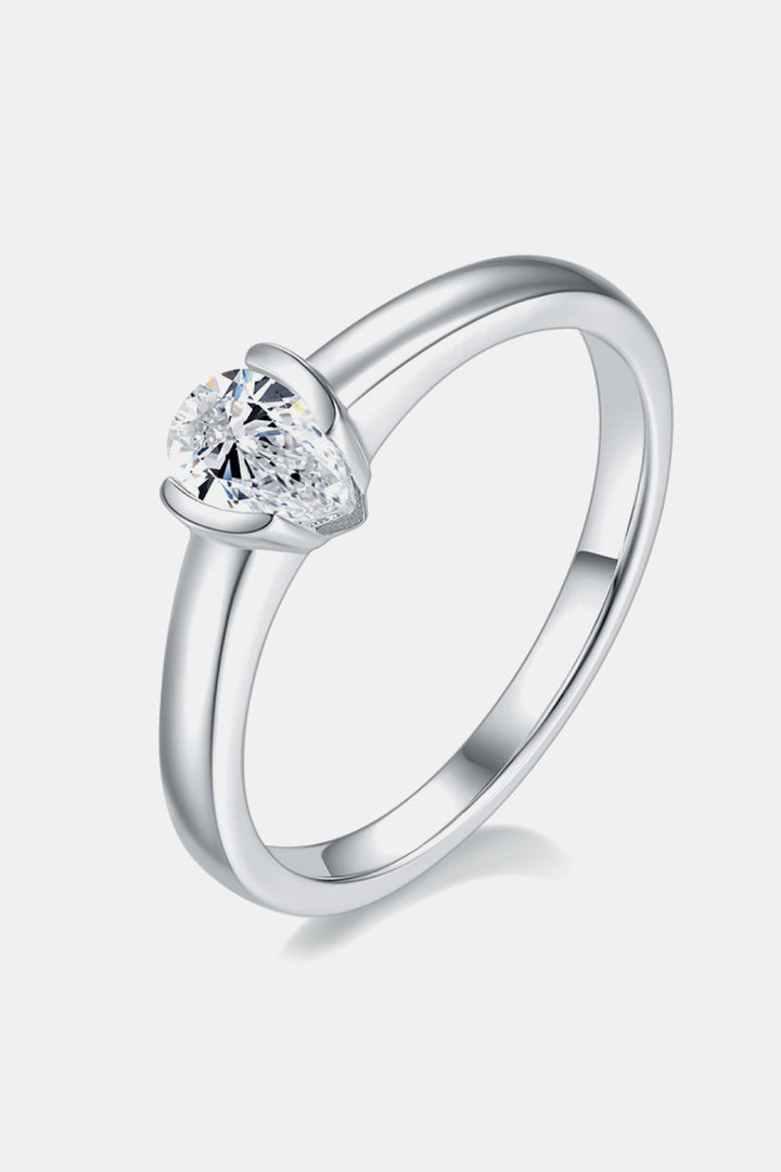 Women's Moissanite Sterling Silver Solitaire Rings