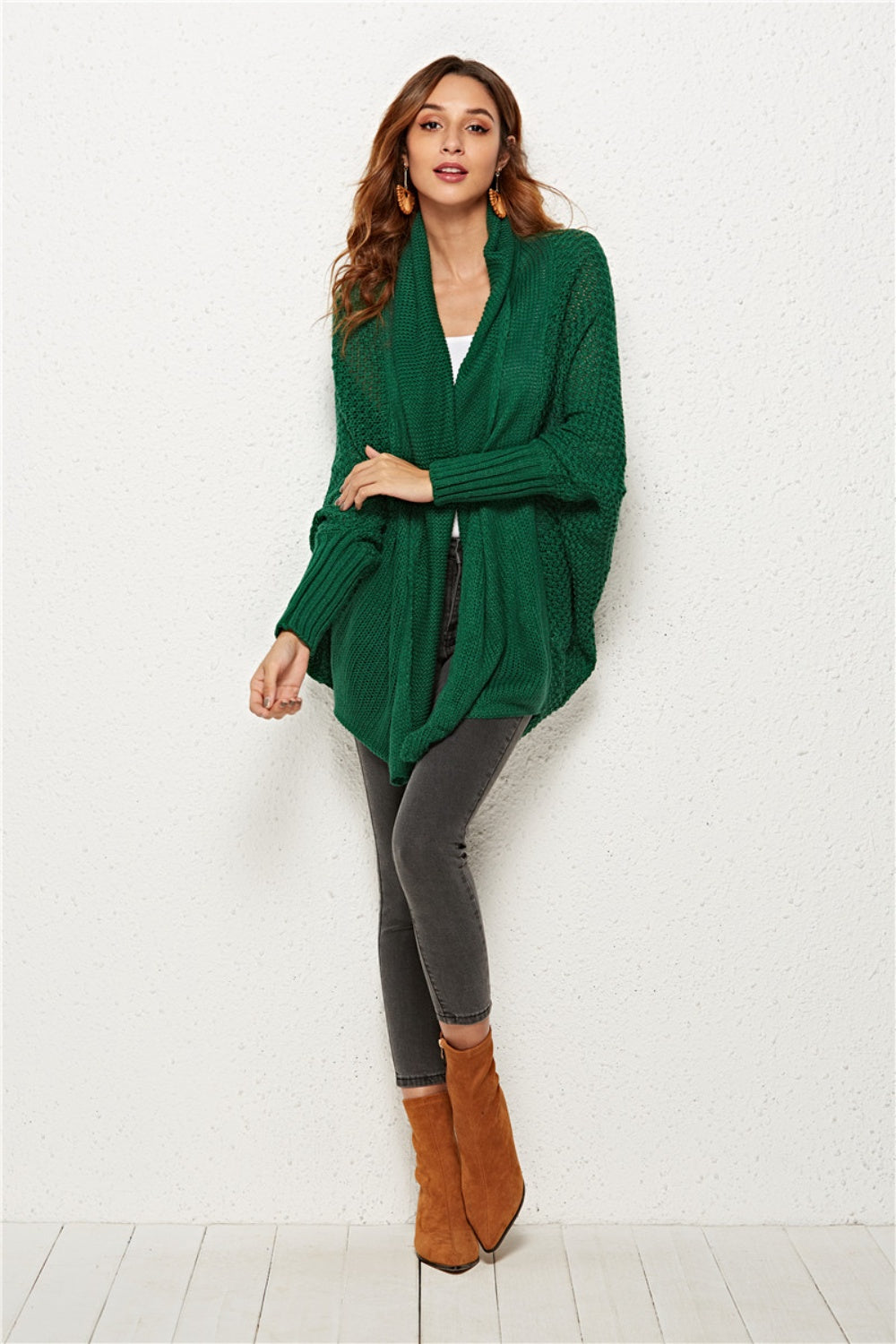 Women's Cozy Knit Batwing Sleeve Sweater