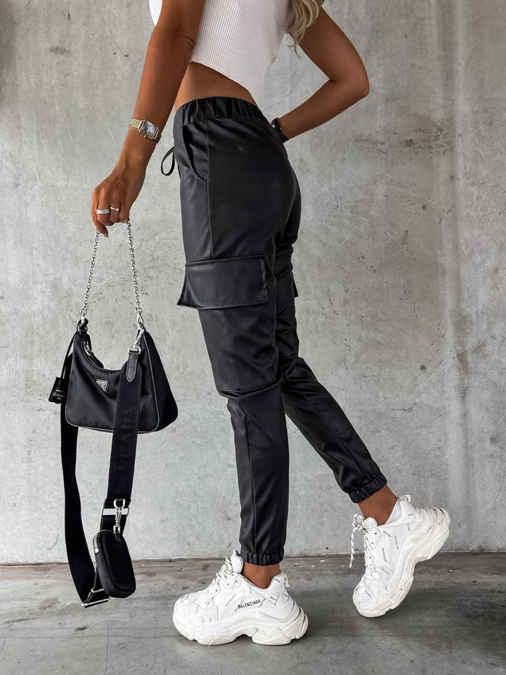 Women's Comfort Waist Drawstring Pants with Pockets