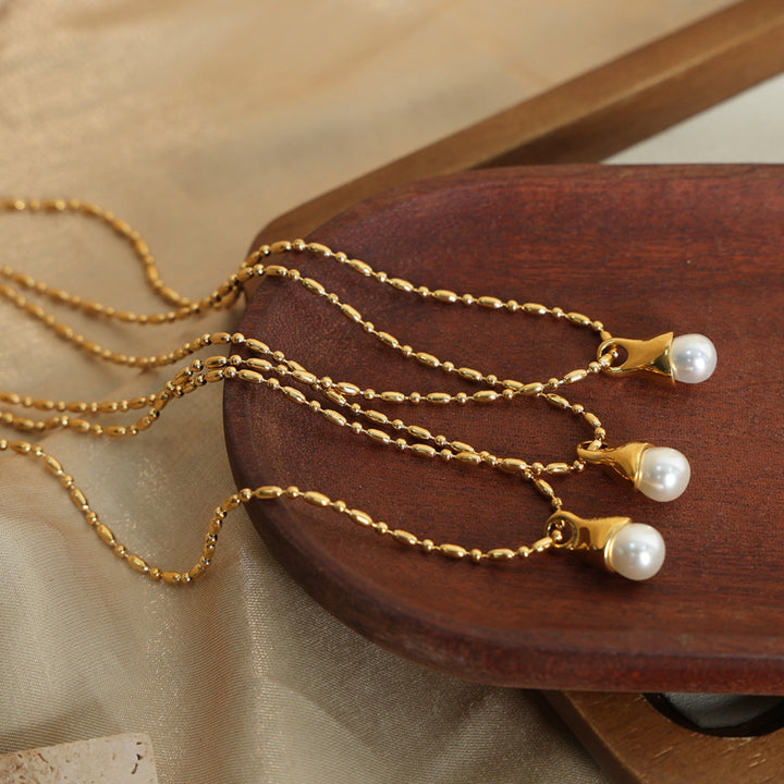 Women's Pearl Pendant Necklace