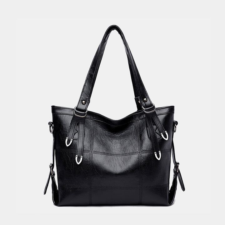 PU Leather Medium Handbag