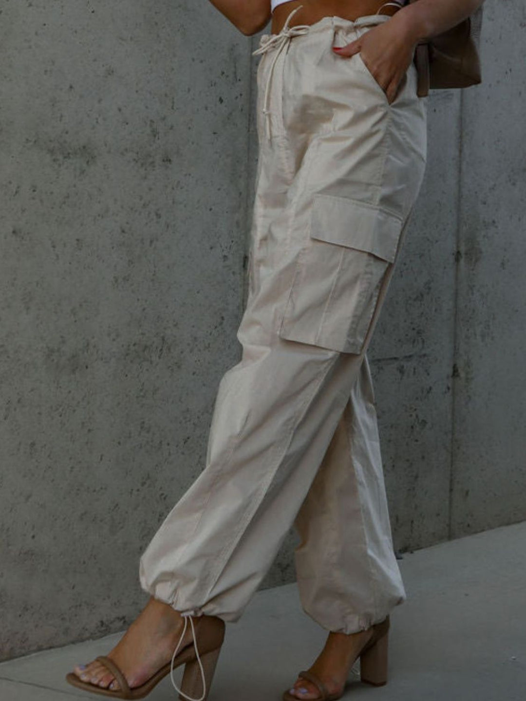 Drawstring Pants with Pockets