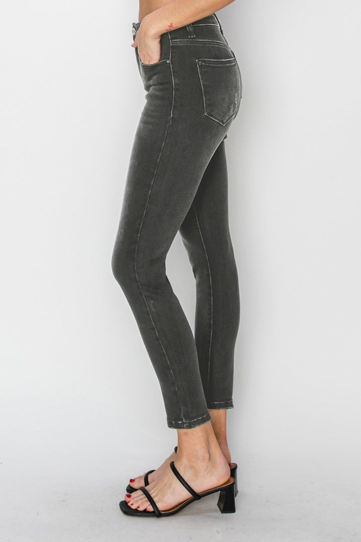 RISEN Full Size High Rise Ankle Skinny Jeans