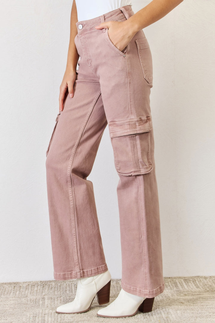 Women's Cargo Wide Leg Jeans