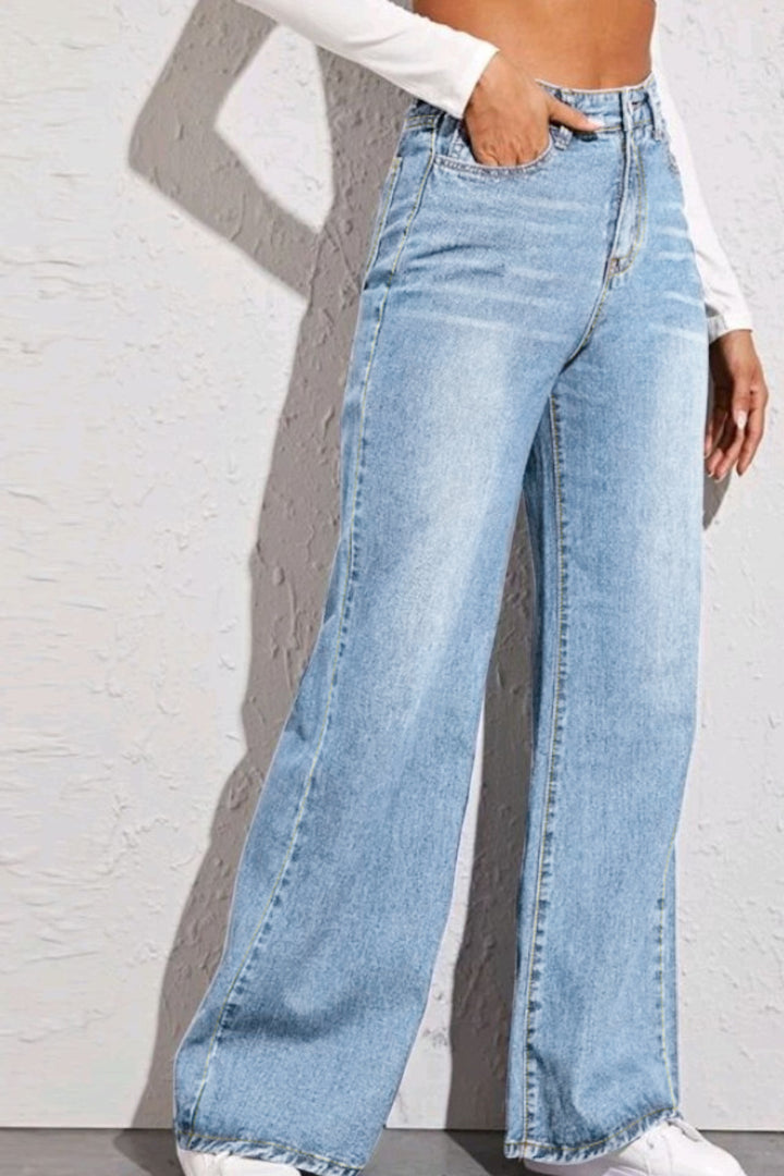 Women's Classic High-Rise Wide Leg Jeans