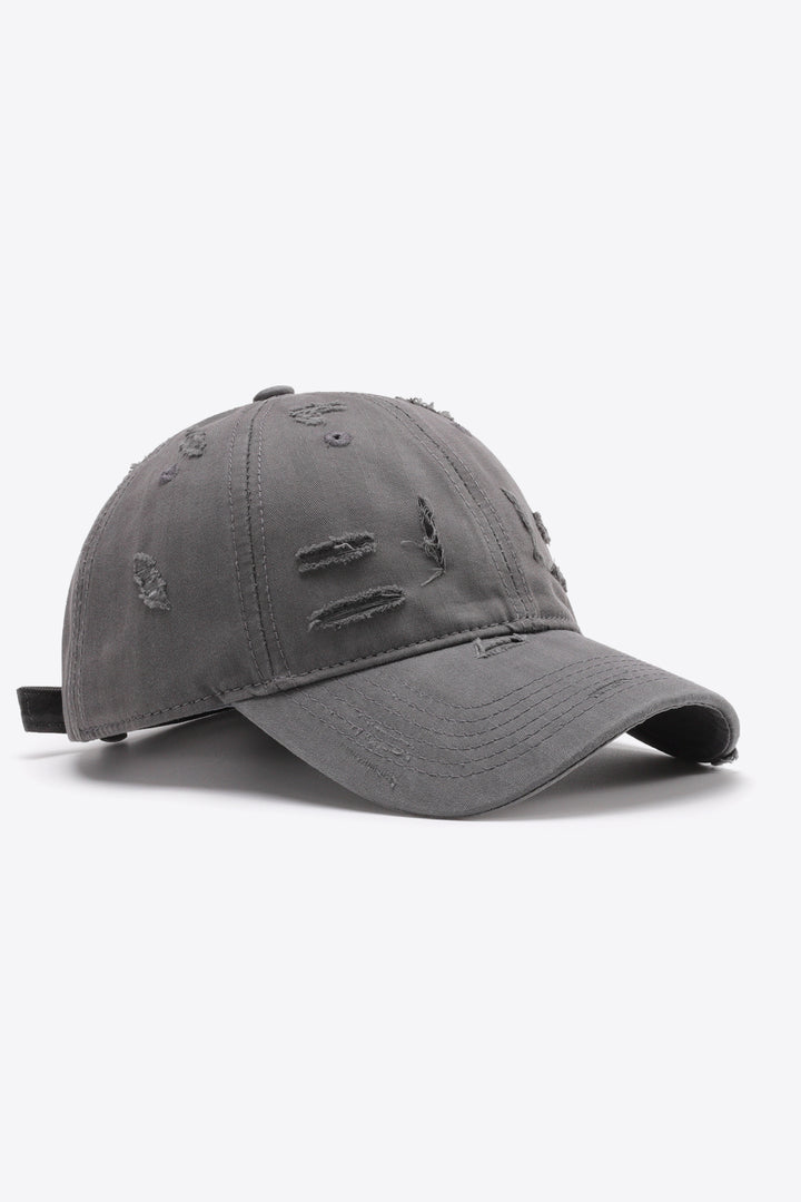 Distressed Adjustable Baseball Cap