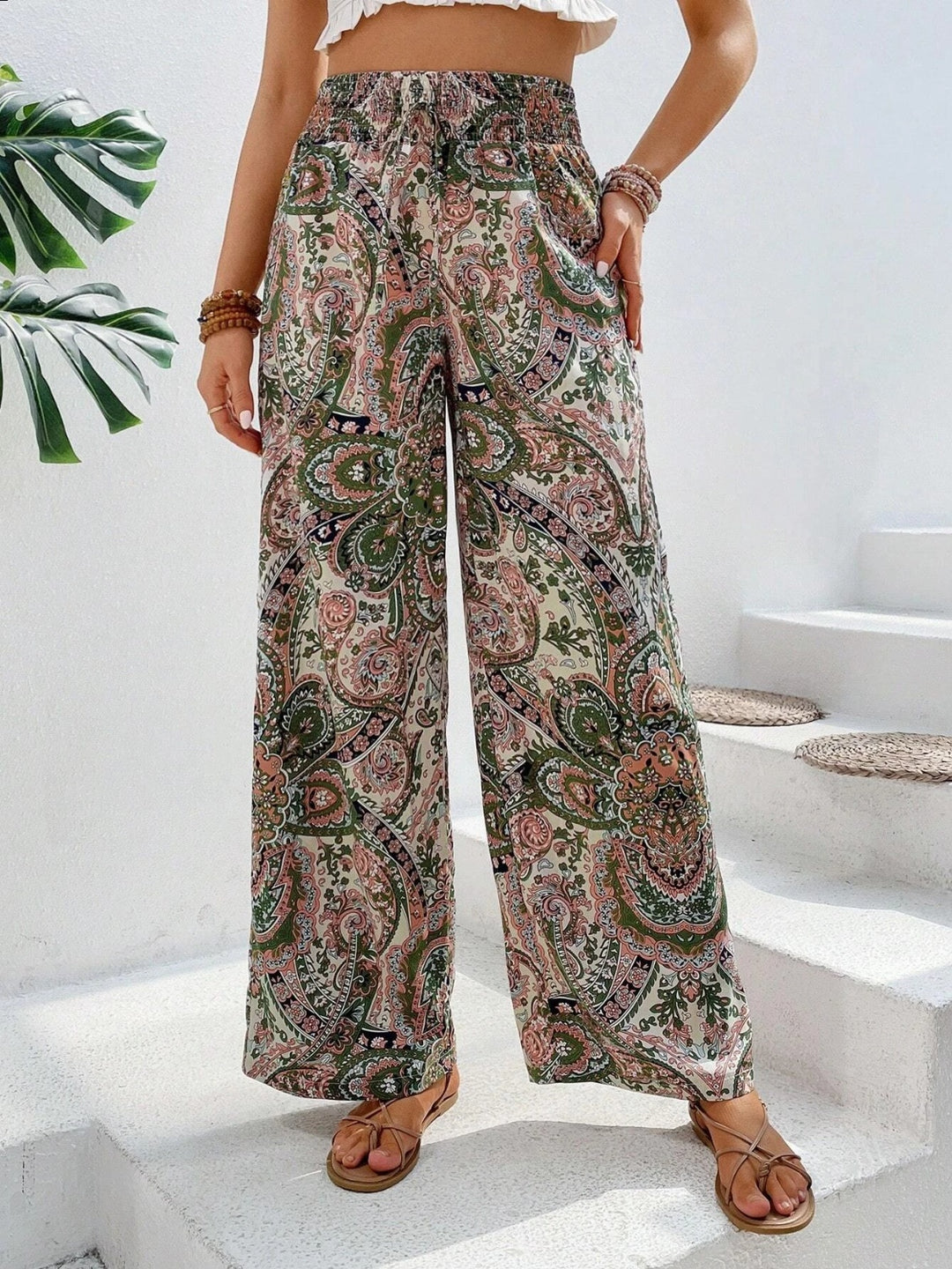 Women's Floral Print Palazzo Pants