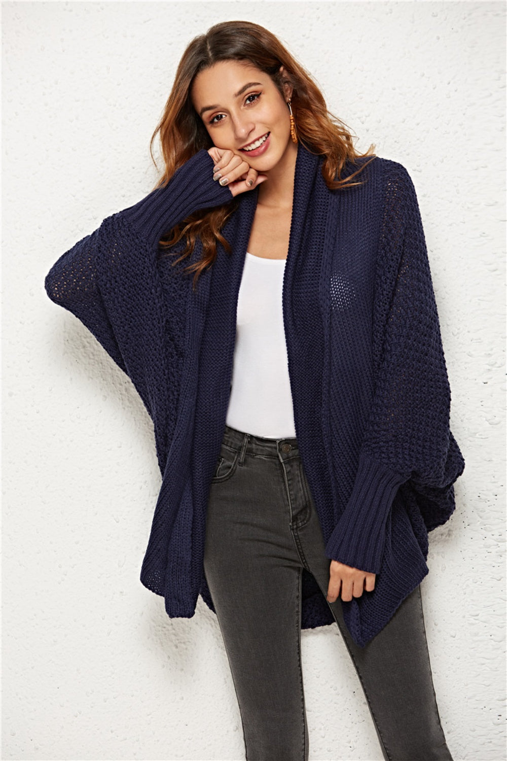 Women's Cozy Knit Batwing Sleeve Sweater