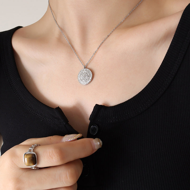 Women's Timeless Zircon Titanium Steel Necklace