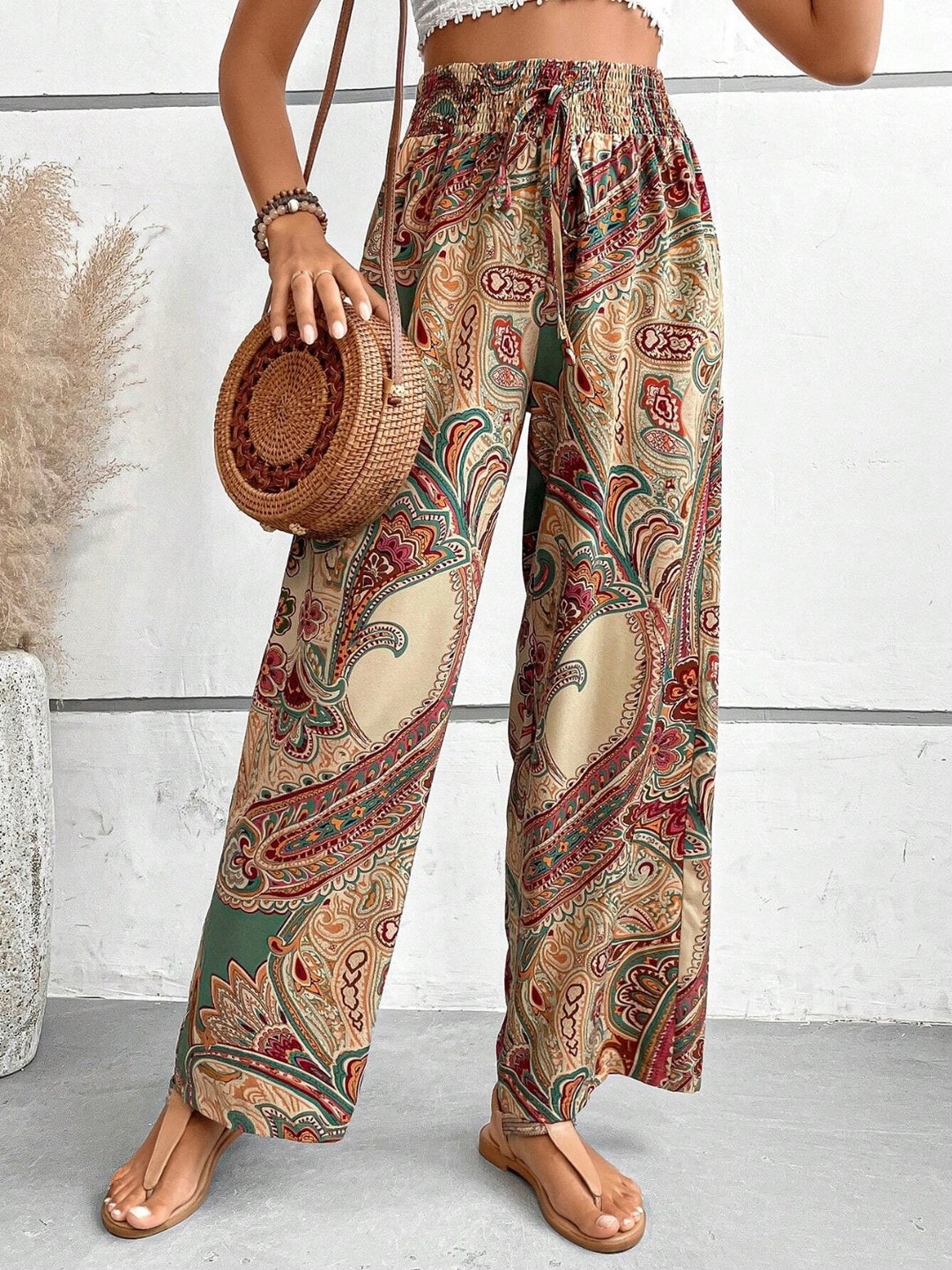 Women's Floral Print Palazzo Pants