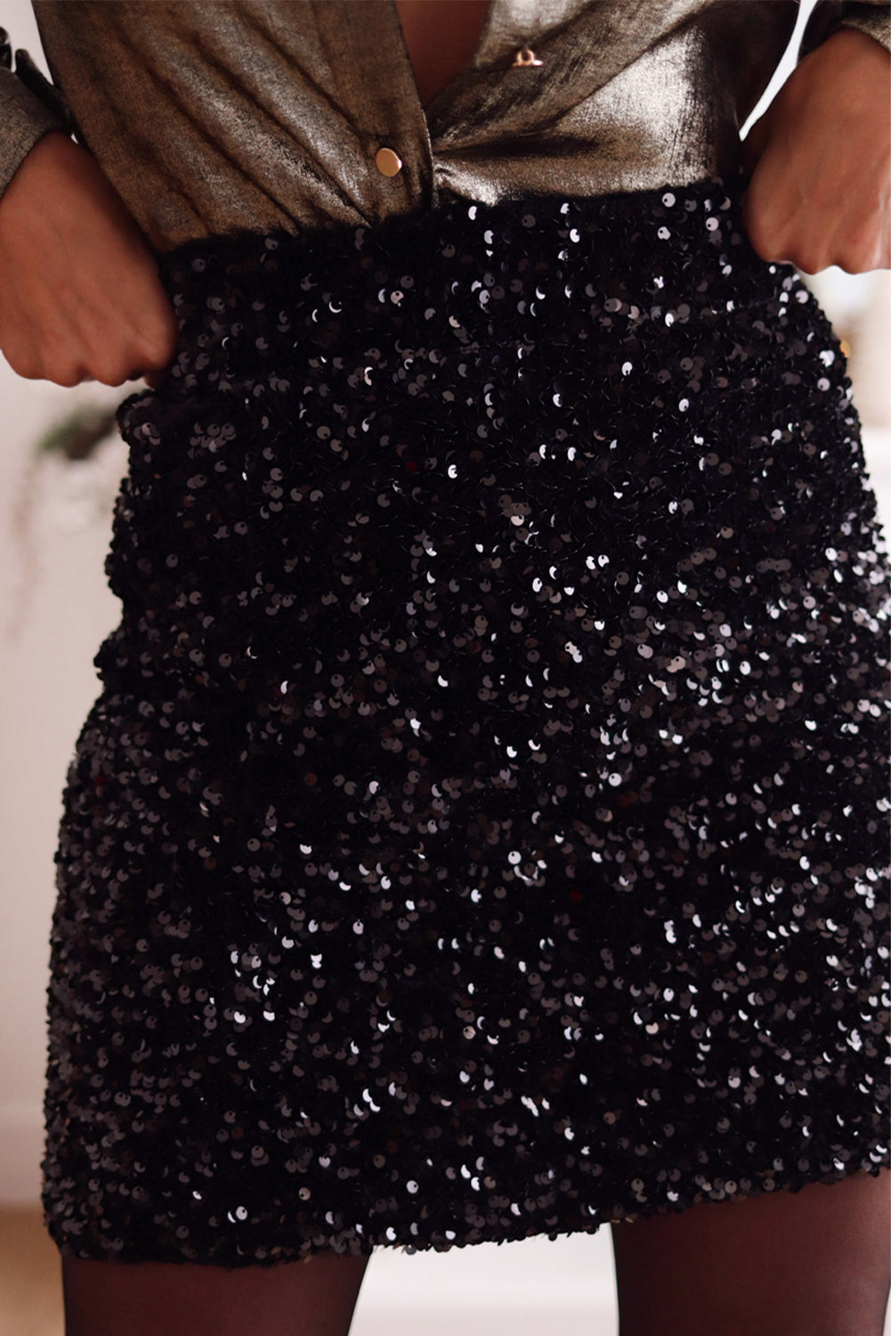 "Women's Glittering Nightlife Skirt"