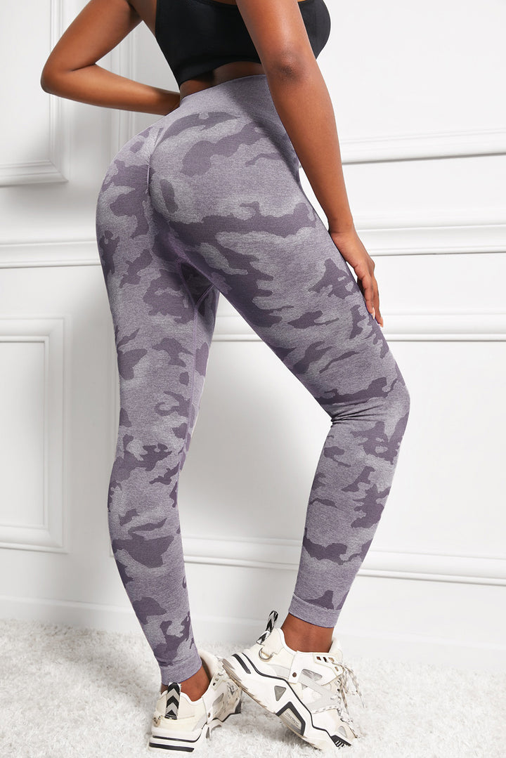 Women's Camo Print Seamless High Waist Leggings