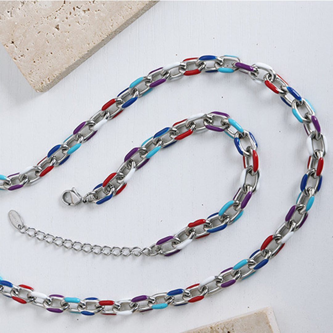 Women's Oil Drip Chain Bracelet