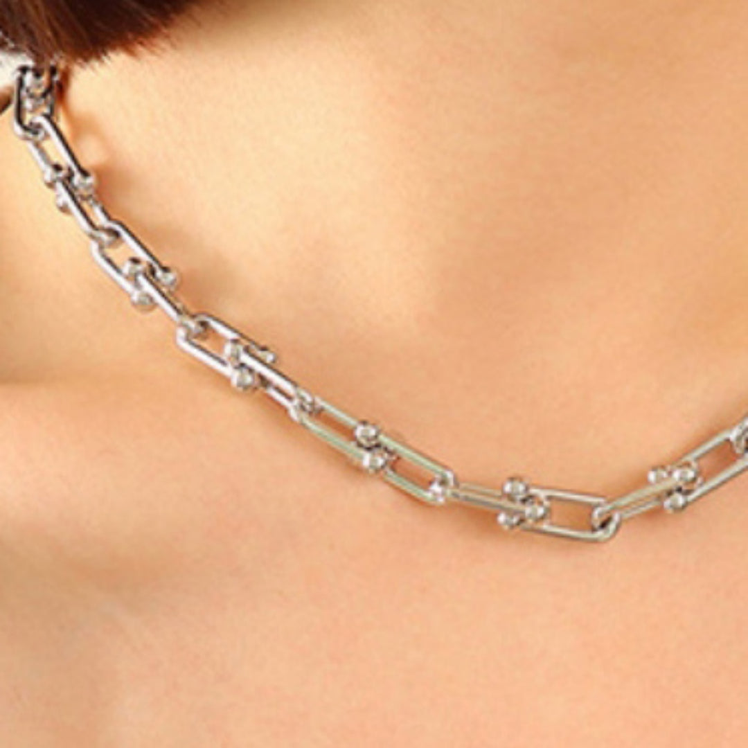 Women's Chunky Titanium Steel Necklace