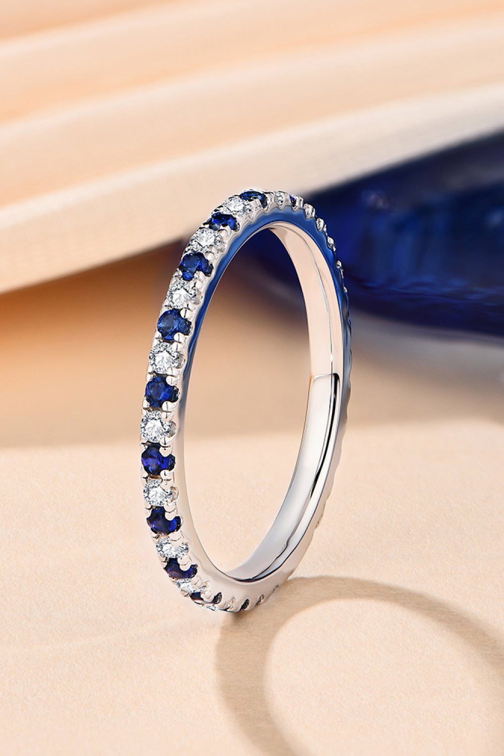 Women's Sapphire Moissanite Rings