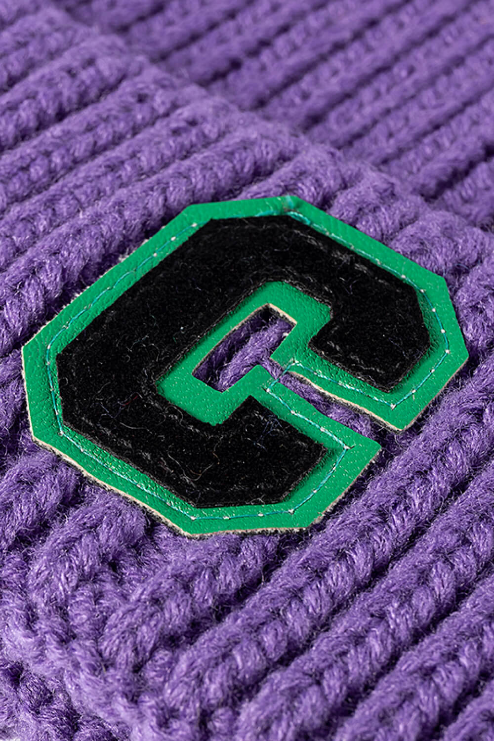 Letter C Patch Cuffed Beanie