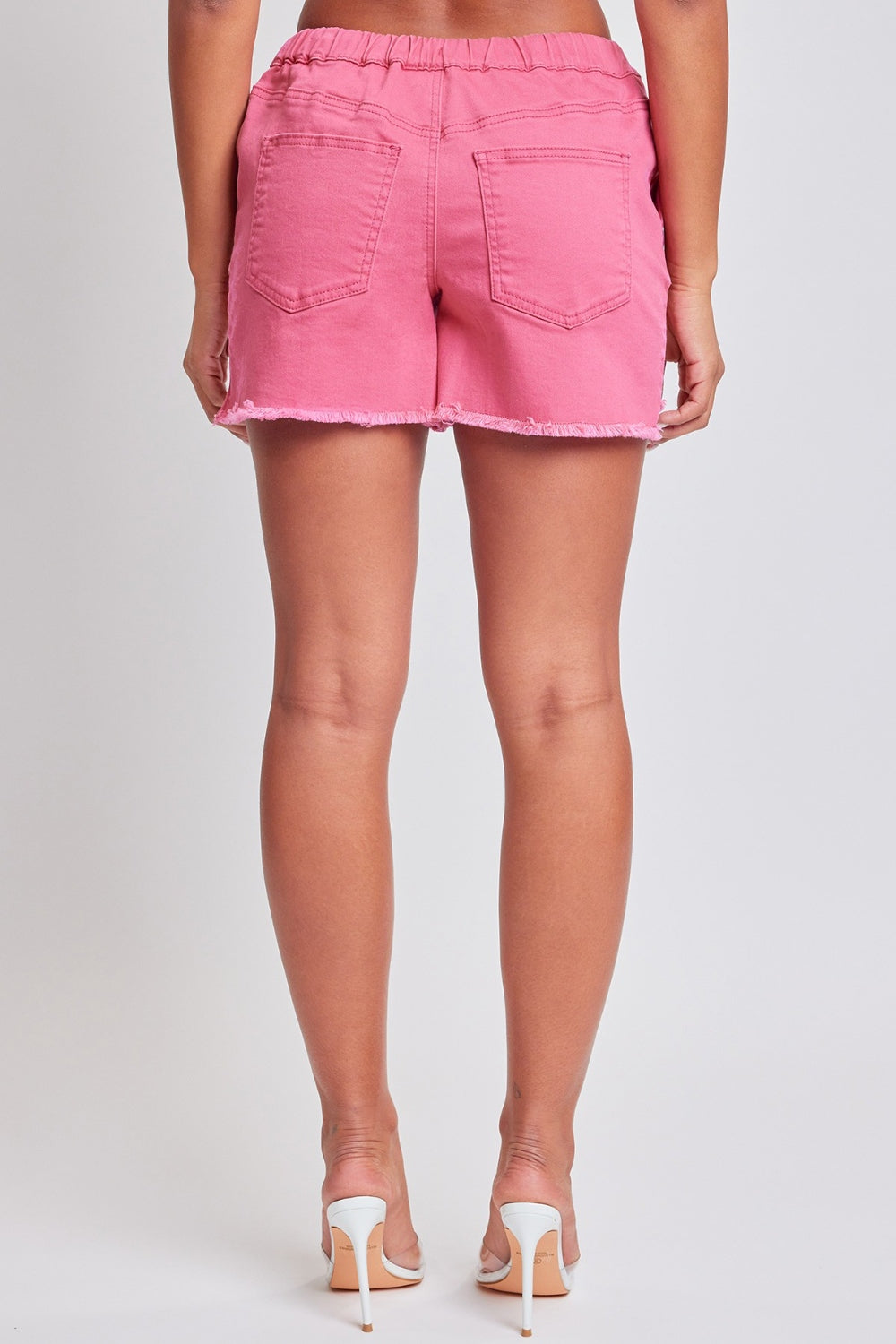 Women's Drawstring Raw Hem Shorts