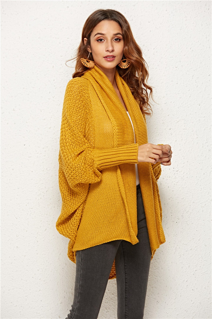 Women's Cozy Knit Batwing Sleeve Sweater