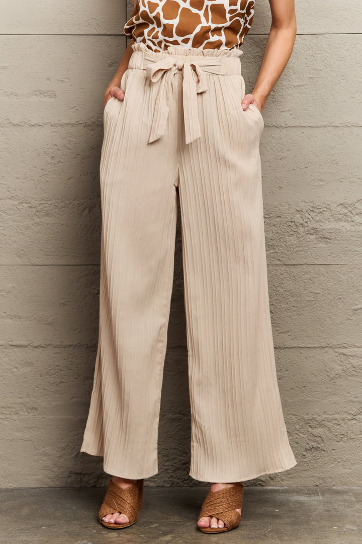 Women's Tie Waist Long Pants